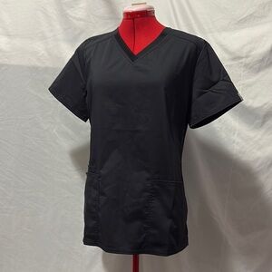 Cherokee Black Fitted Short Sleeve Tee scrub top MM306